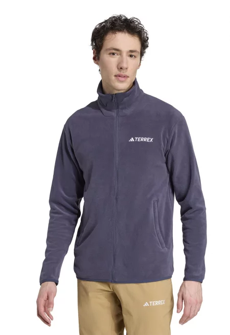 Хайкинг суитшърт с цип и джобове встрани