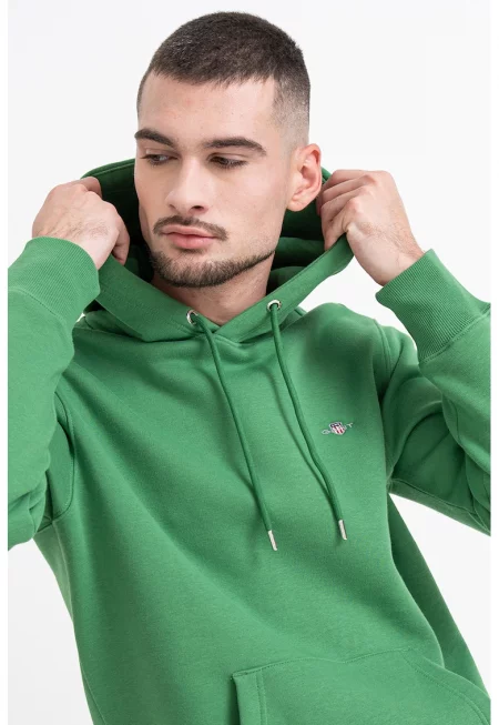 Худи Shield с джоб кенгуру - Зелен