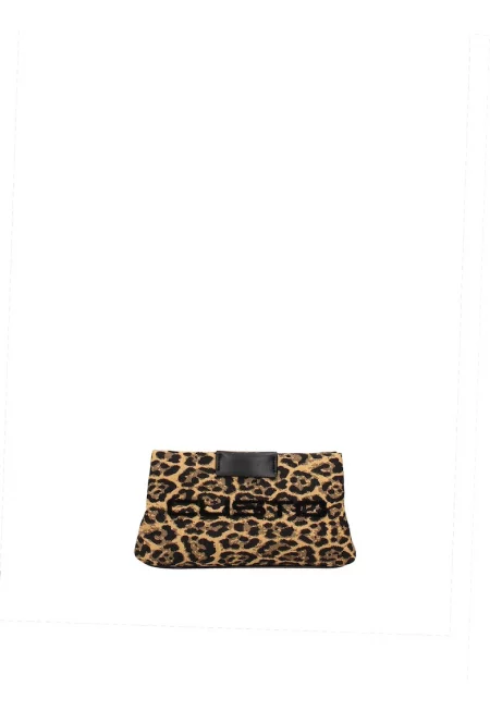 Клъч Amara Elite с принт - Черен/Бежов