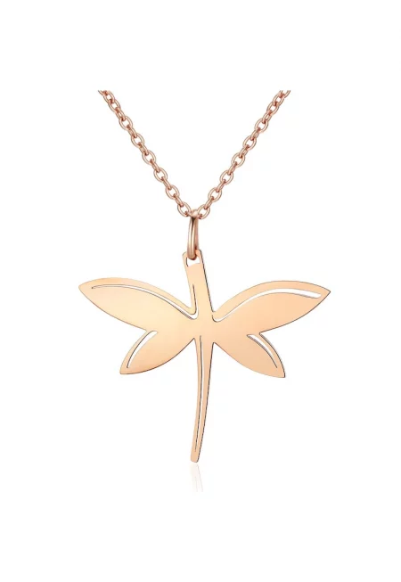 Колие Libellule от неръждаема стомана с висулка