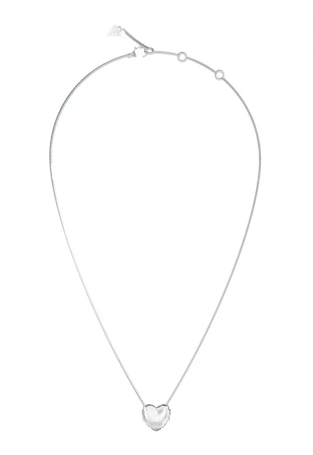 Колие от неръждаема стомана с висулка - Сребрист