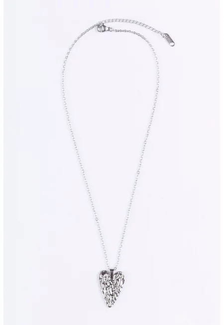 Колие от неръждаема стомана - Сребрист