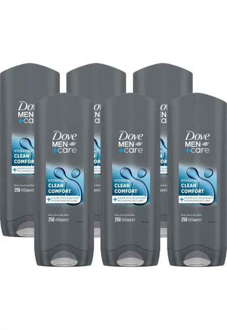Комплект душ гел  Men Care Clean Comfort - 6x250 мл