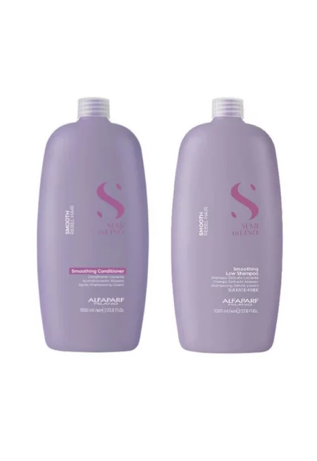 Комплект  Semi Di Lino - Изглаждащ - Шампоан 1000 мл - Балсам 1000 мл