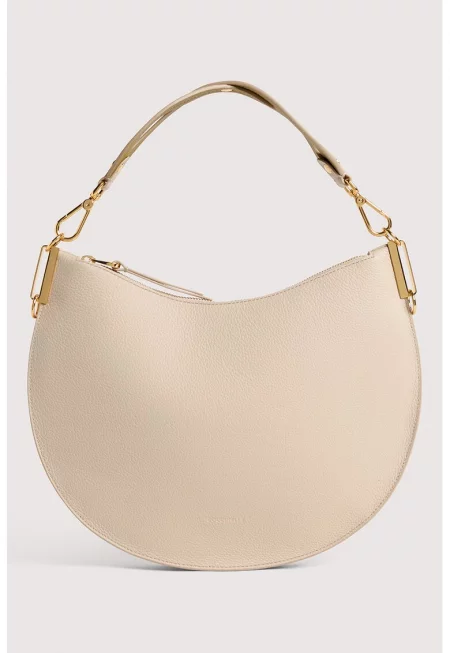 Кожена чанта през рамо Sunup - Бежов