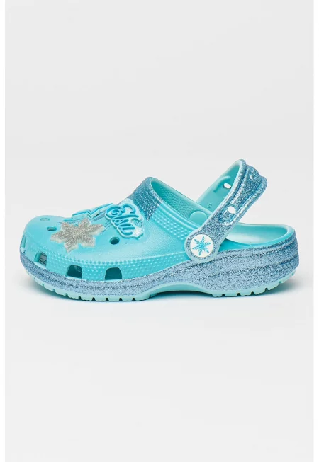 Крокс с принт - Тюркоаз