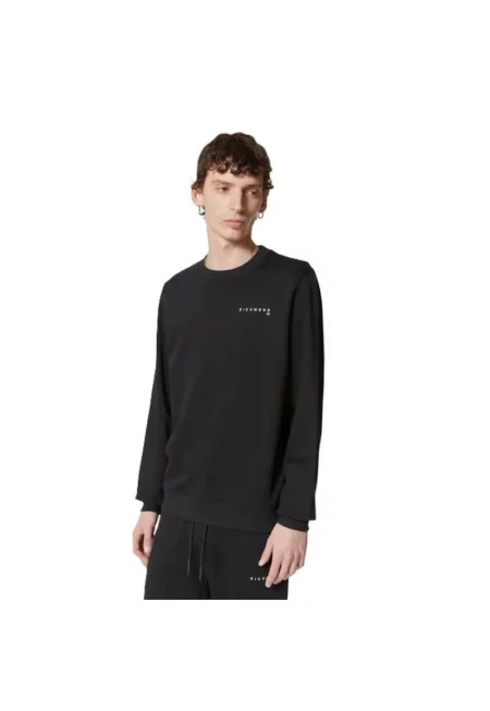 Мъжка блуза  SWEATSHIRT CAPLANI - Памук - Черен -