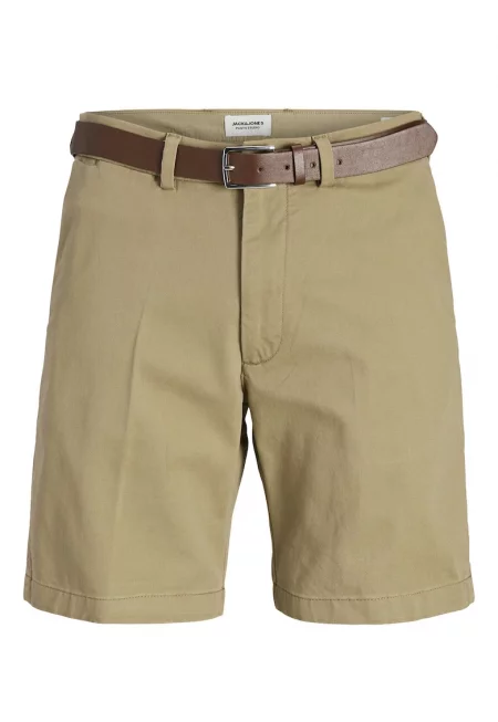 Мъжки къси панталони Jack Jones - 12269368 - Памук/Памук - Кафяв - Кафяв