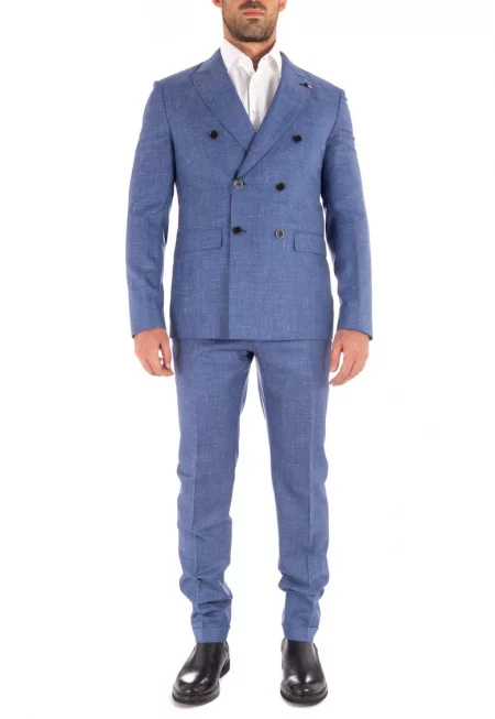 Мъжки костюм  TT0TT07950 - Slim fit - Син