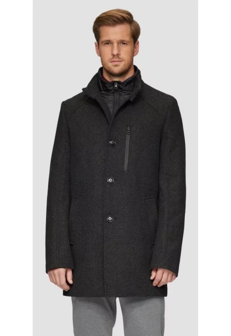 Мъжко палто - с двойно закопчаване - 2 наклонени джоба - Regular fit -