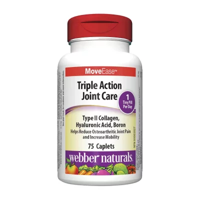 MoveEase™ Triple Action Joint Care – Тройна грижа за ставите с колаген, бор и хиалуронова киселина, 75 каплети