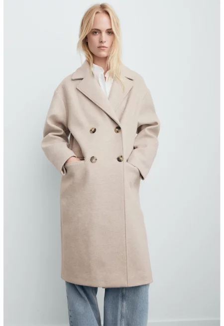 Палто с двуредно закопчаване