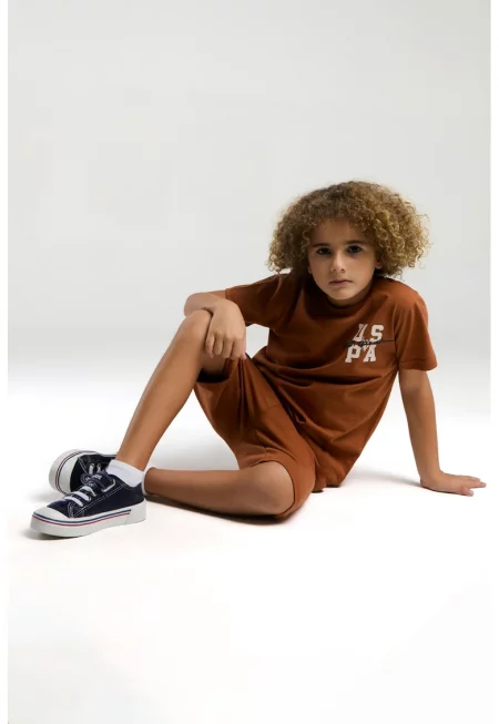 Памучен комплект - 2 части - Карамел