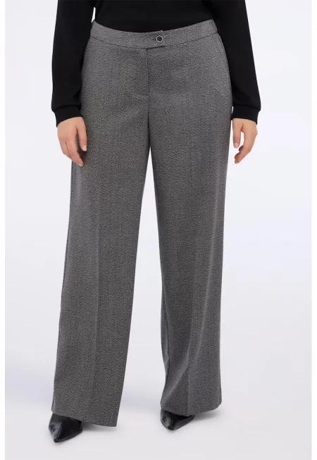 Панталон с широк крачол и еластична талия