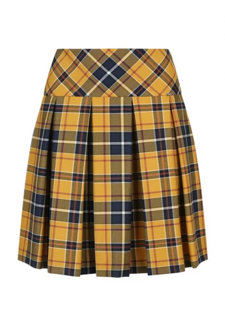 Плисирана карирана пола