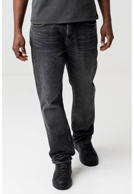 Прави дънки Ryan с 5 джоба - Tъмносив