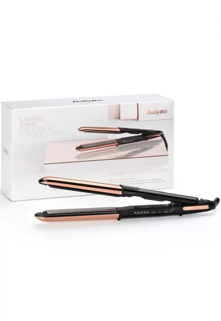 Преса и маша за коса  ST480E 2 in 1 Pure Metal - Златист/Черен