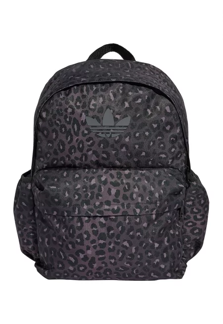 Раница с принт и преден джоб с цип