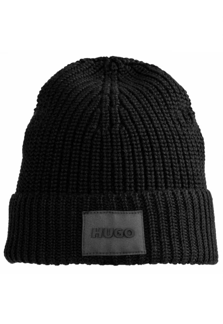 Шапка с вълна и шал - 2 части - Сив