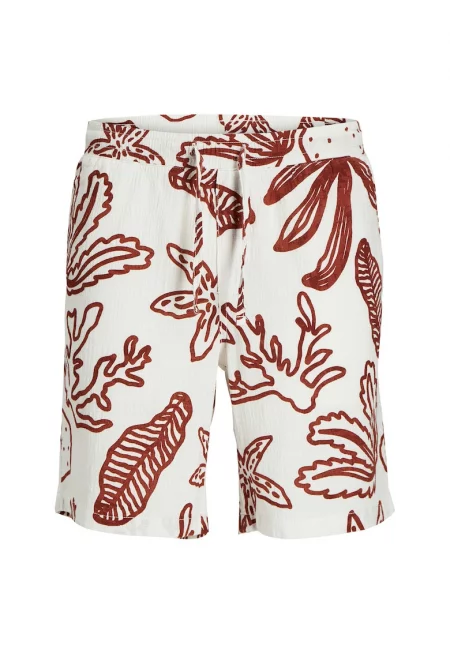 Шорти за момчета Jack Jones Junior - 12277599 - Памук - Екрю