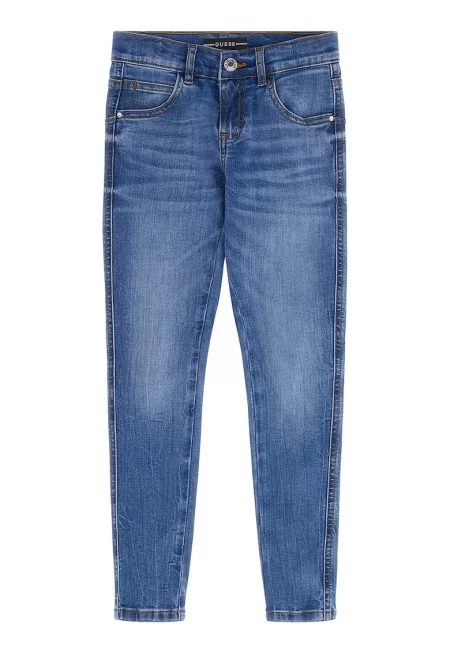 Скини дънки с ниска талия - Пастелносин