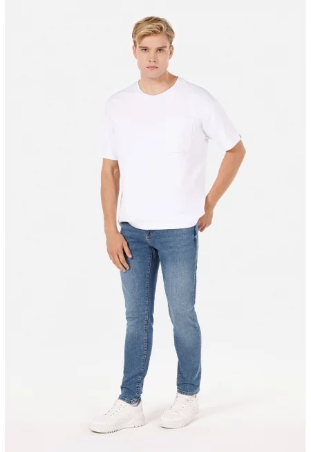 Слим дънки деграде - Светлосин