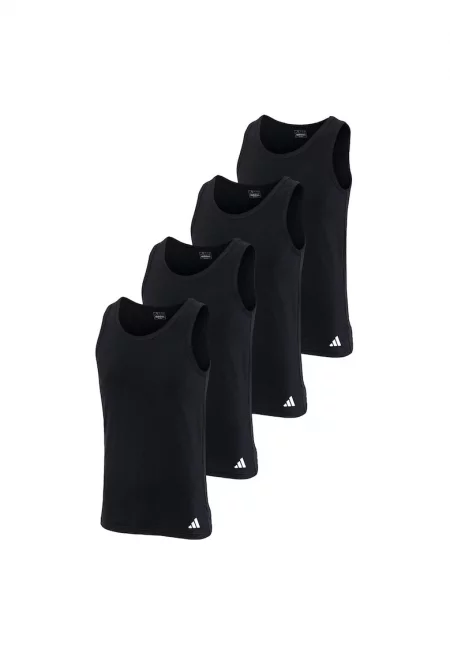 Слим танк топ - 4 броя - Черен