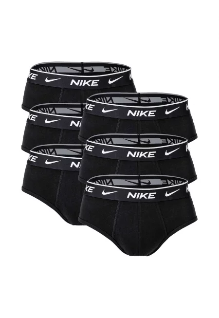 Слипове с лого - 6 чифта - Черен