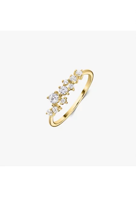 Сребърен пръстен Golden Galaxy - Цирконий