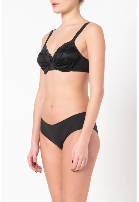Сутиен Ladyform с дантела - Черен