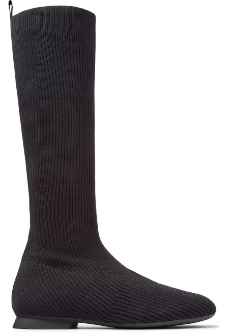 Текстилни ботуши Casi Myra - Черен