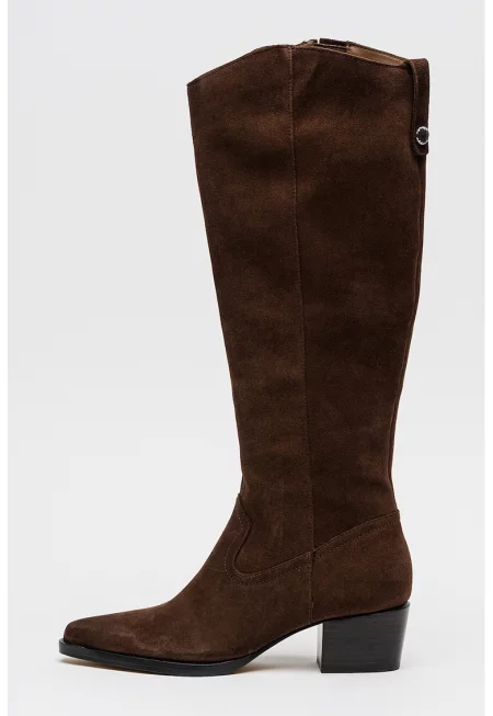 Велурени ботуши Virona H20 - Кафяв
