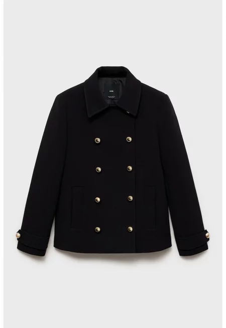 Яке с копчета с остра яка - Ултрамарин синьо