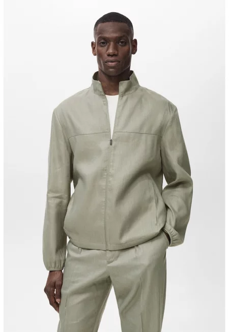 Яке с лен и цип