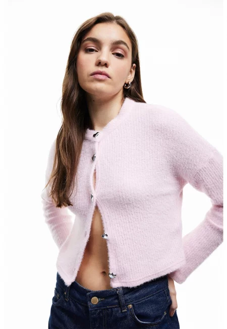 Жилетка със сърцевидни копчета