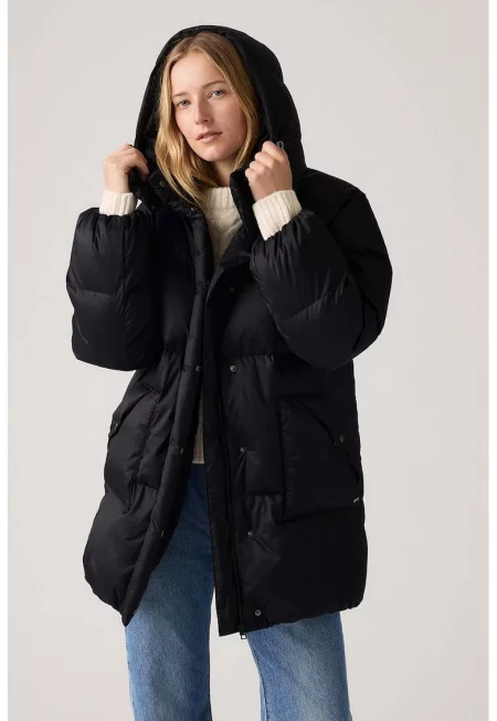 Зимно яке с отделяща се качулка