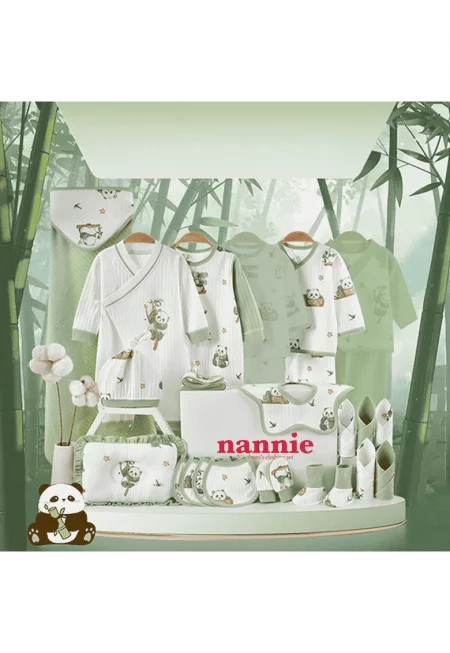 Бебешки комплект - зелен - 22 части - Панда