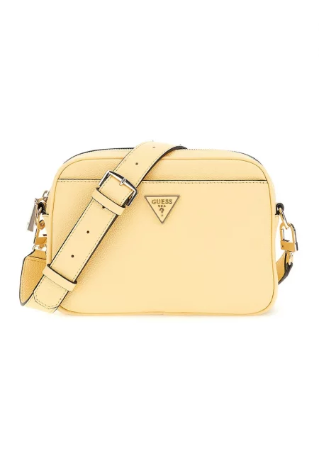 Чанта през рамо Meridian от еко кожа с отделяща се презрамка - Светло жълто