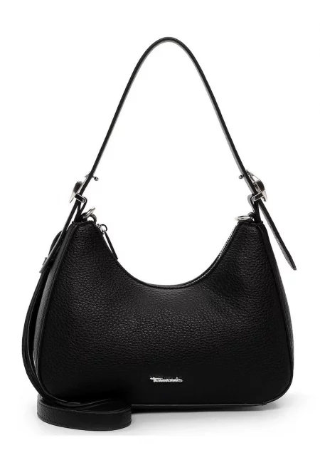 Чанта през рамо от еко кожа с метално лого