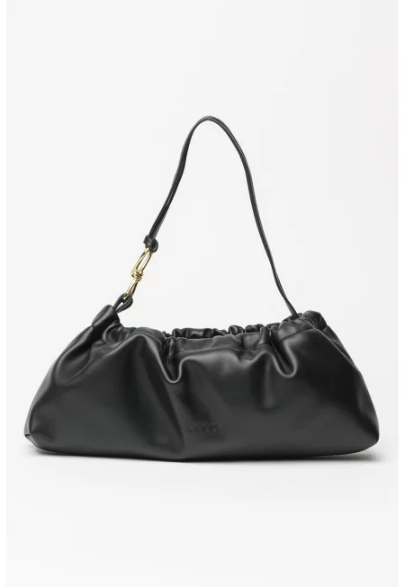 Чанта за рамо от еко кожа - Черен