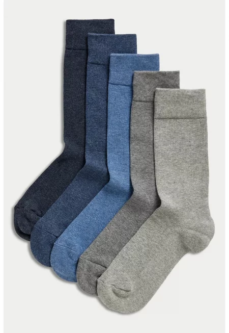 Чорапи с омекотено стъпало - 5 чифта