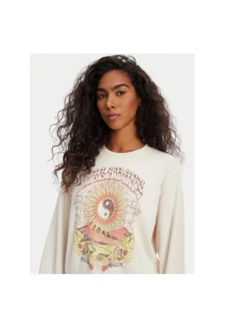 Дамска блуза  EBJSF00171 - Памук/Памук - Бежов