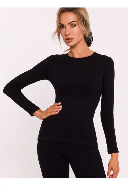 Дамска блуза  С дълъг ръкав - Памук