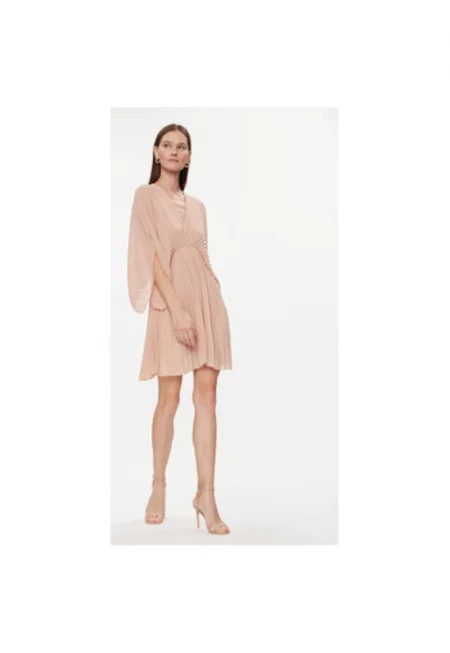 Дамска рокля -  304106965 - Полиестер - 46397 - Розово