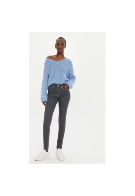 Дамски дънки -  304416071 - Сив - Сив