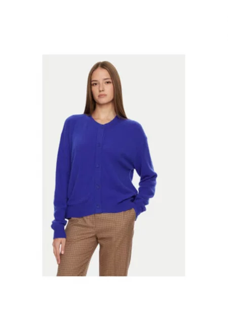 Дамски кардиган -  304610349 - Полиамид/Вълна/Акрил - Син