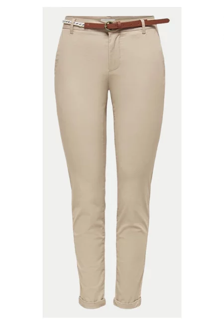 Дамски панталон  15218519 - Памук - Бежов - Бежов