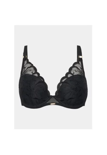 Дамски сутиен -  303475598 - Полиамид/Полиестер - Черен - Черен
