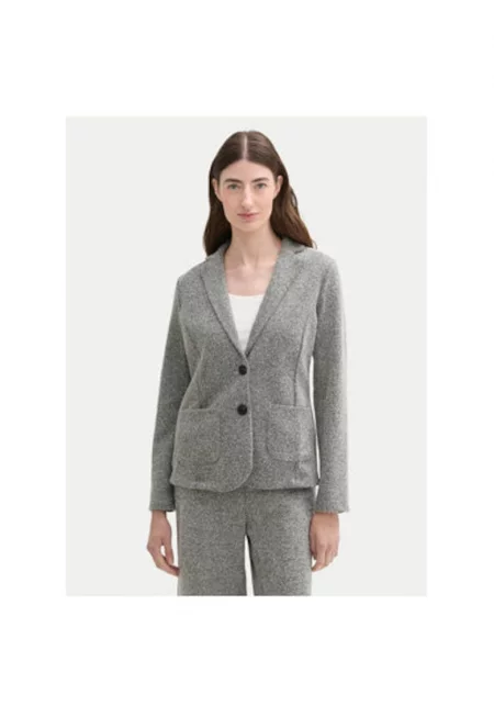 Дамско сако  304546617 - Полиестер/Памук - Сив