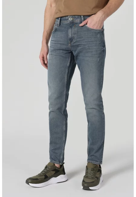 Дънки с 5 джоба - Прашно синьо